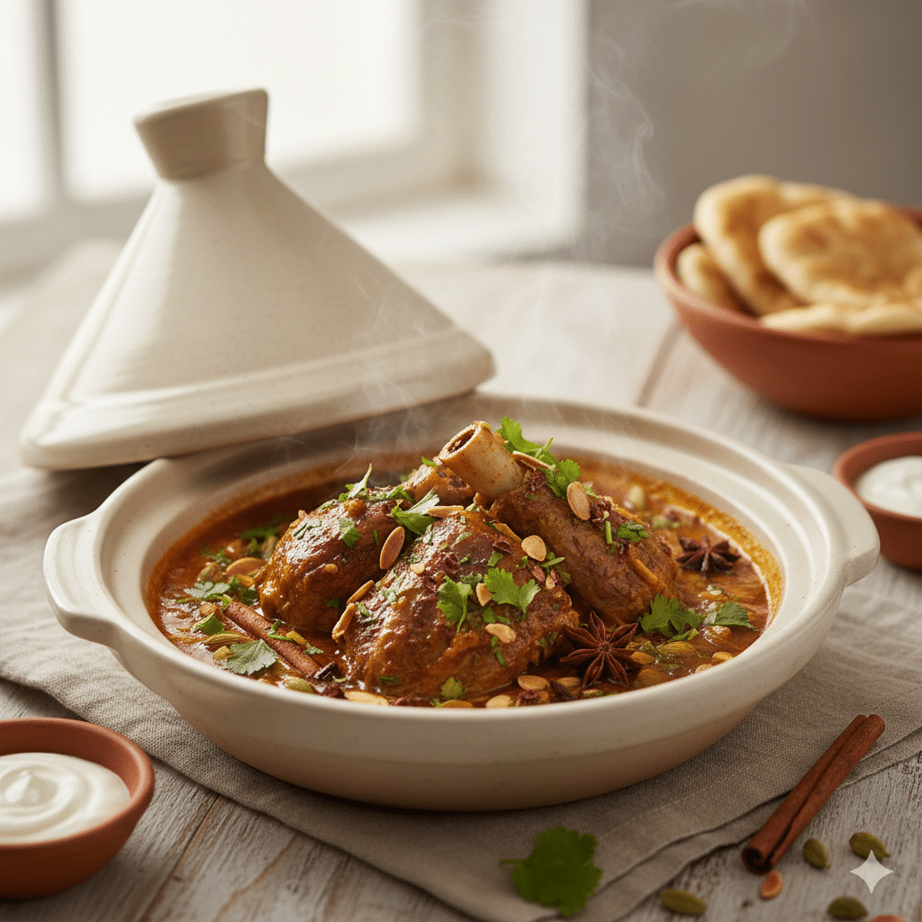 وصفات طاجن اللحم بالكريمة بالبهارات الشرقية للعيد